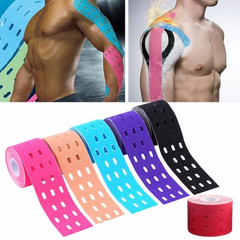 1pcs 500cm X 5 Cm Kinesiology Muscles Sports Care Elastic Physio Roll