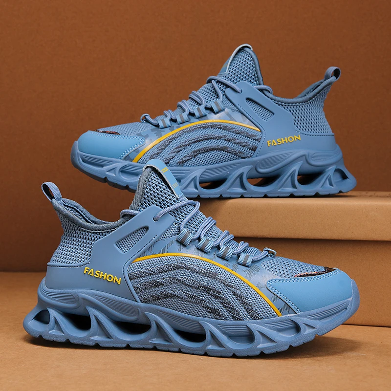 Men's Lightweight Fashionable Running Shoes Men's Breathable Casual Sports Shoes, Wear-Resistant Outsole Casual Sports Shoes