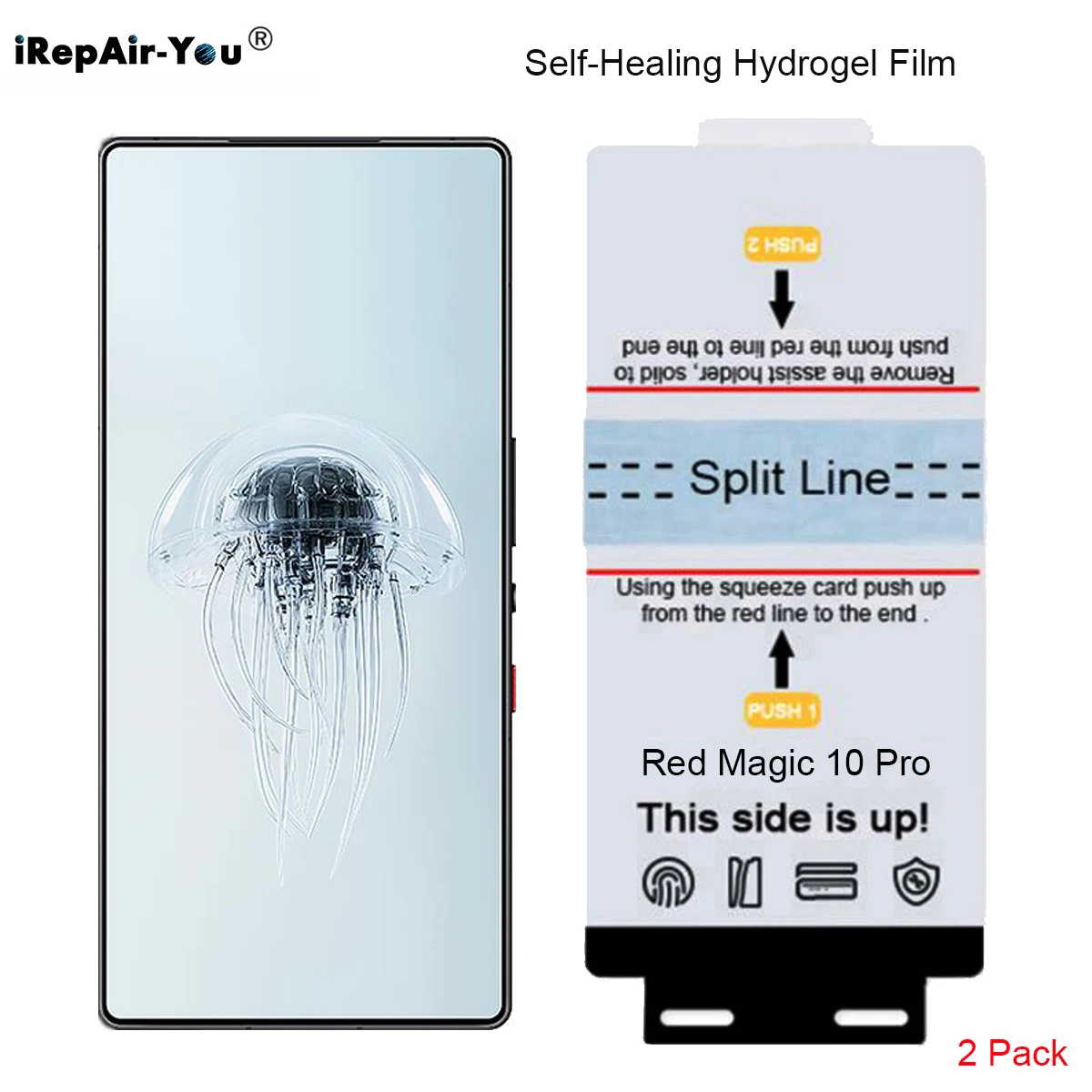Premium HD Hydrogel Screen Protector with Installation Tools - Pack of 2