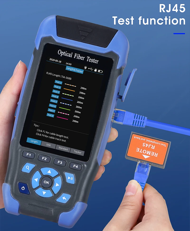 AUA900D/900A 60KM OTDR Fiber Optic Cable Tester Multi-functional Optical Time Do