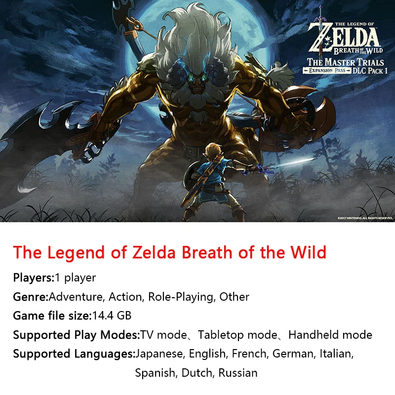 The Legend of Zelda: Breath of the Wild Nintendo Switch Game Deals
