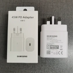 UK Plug 45W Super Fast Charger Power Adapter - White UK Only(box)