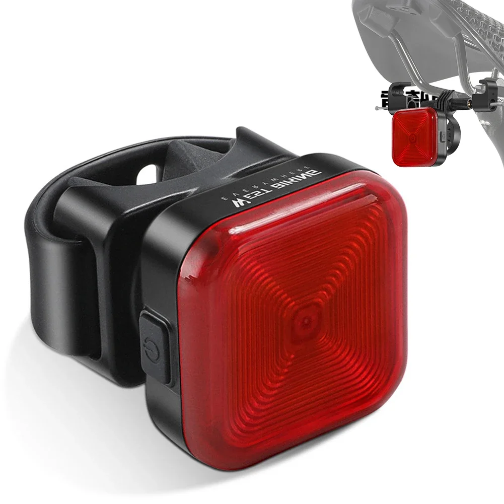 Bike Rear Light High Brightness Quick Release Portable Bicycle Saddle Tail Light Waterproof LED Charging Lamp Cycling Accessory