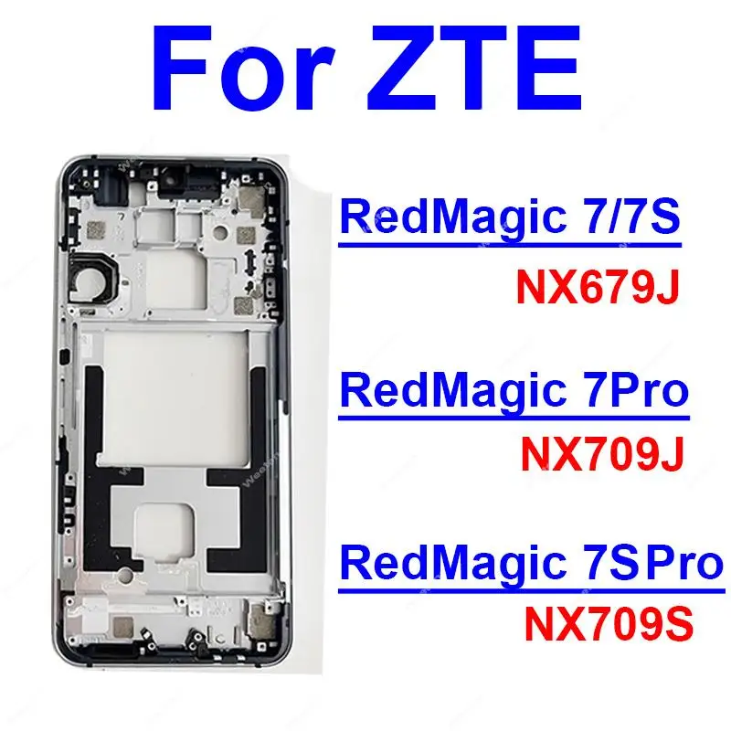 Per Zte Nubia Red Magic 7 Pro 7S Pro Nx679J Nx709J Nx709S Custodia Per Telaio Centrale Custodia Per Telaio Anteriore Lcd Custodia Centrale