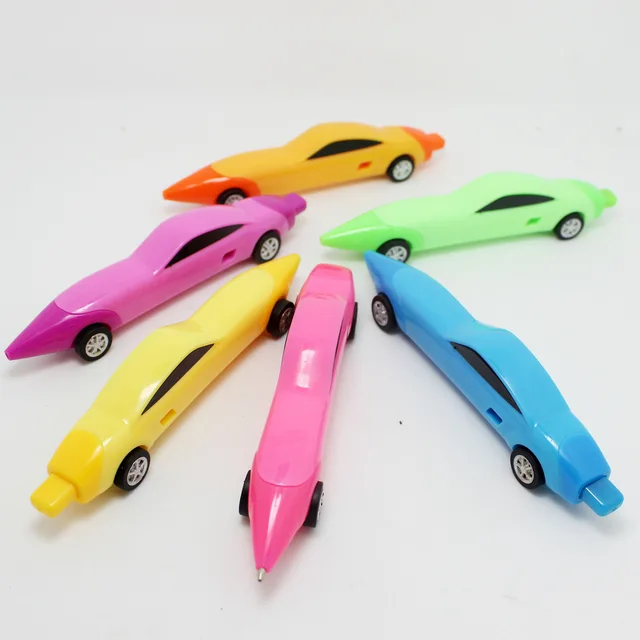 Cute Kawaii Cartoon Plastic Car Ballpoint Pen Novelty Ball Pen Creative Novelty Items Korean Stationery Free Shipping 4