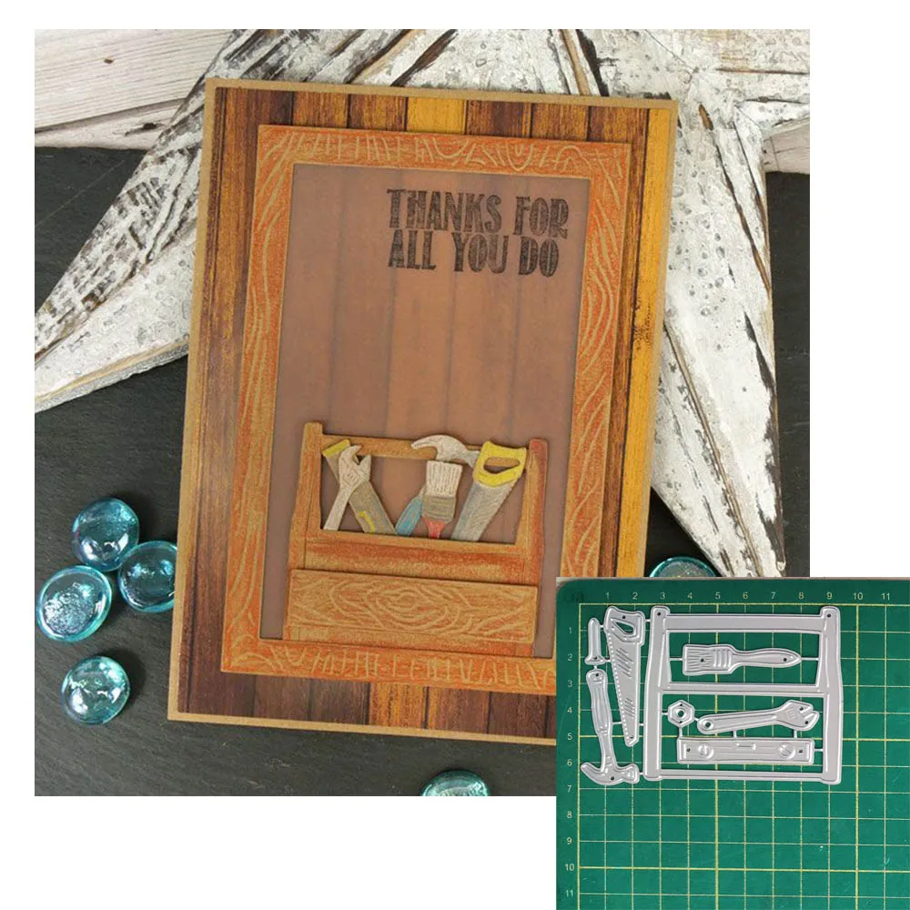 

Toolbox Metal Cutting Dies DIY Scrapbooking Album Paper Cards Decorative Crafts Embossing Die