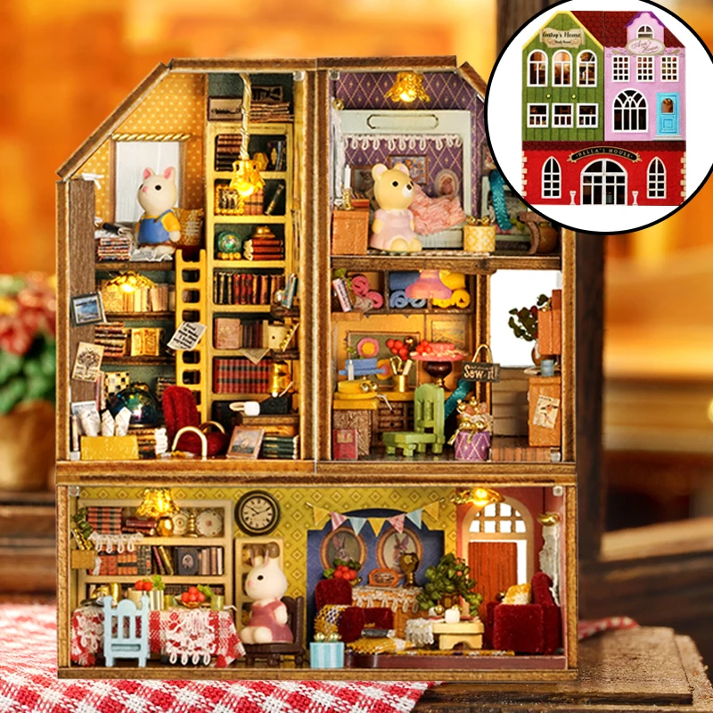 CUTEBEE DIY Miniature House Dollhouse Kit Gift Ideas with