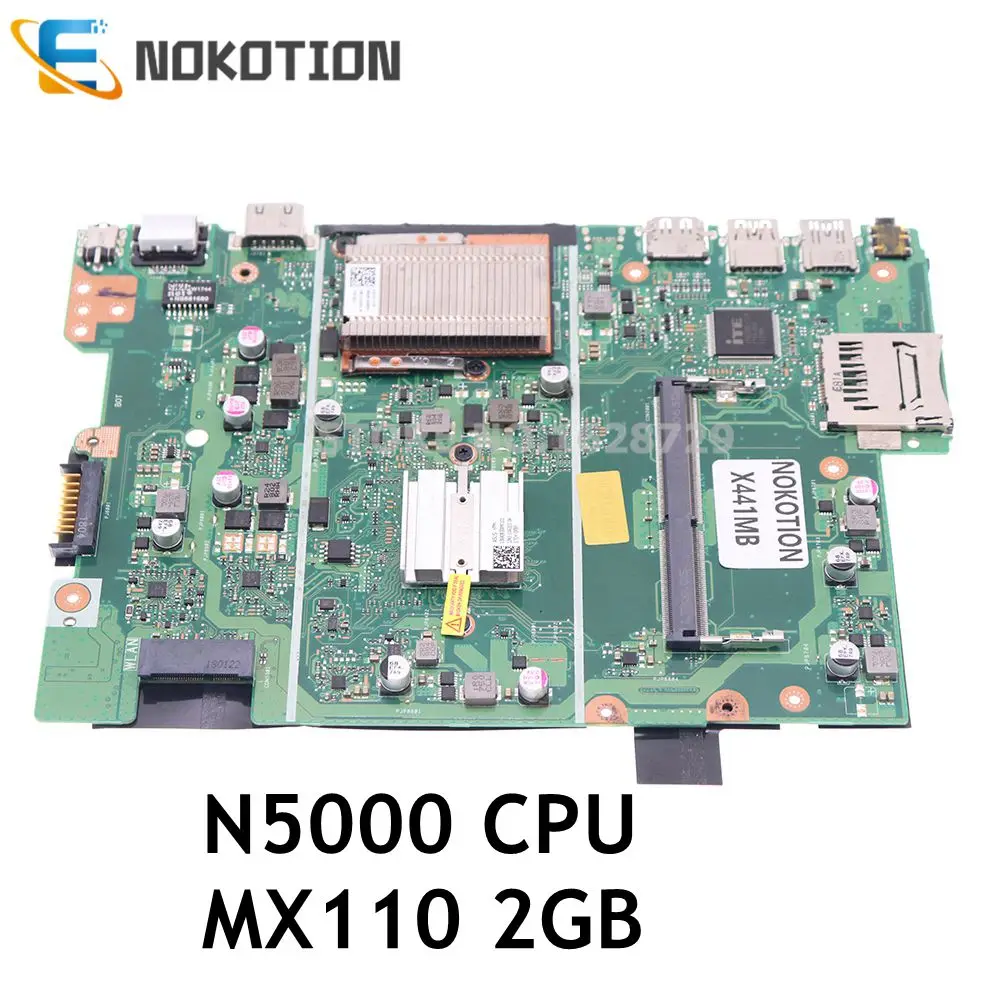 Материнская плата NOKOTION X441MB для ноутбука ASUS X441 X441M материнская N5000 CPU MX110 2 Гб