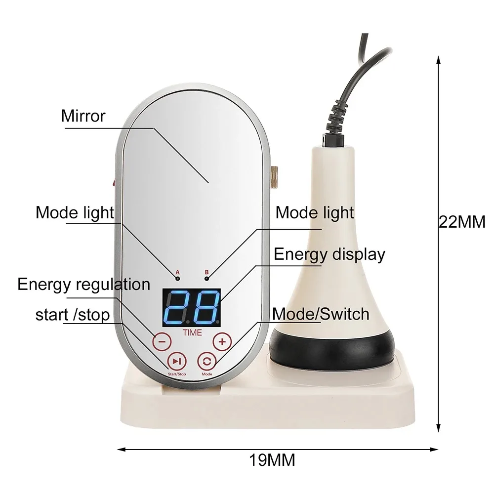 80KHz Ultrasonic Cavitation Machine Body Slimming Massager Shaping Fat Burner Weight Lose Hot Compress Home Use Slimming Device