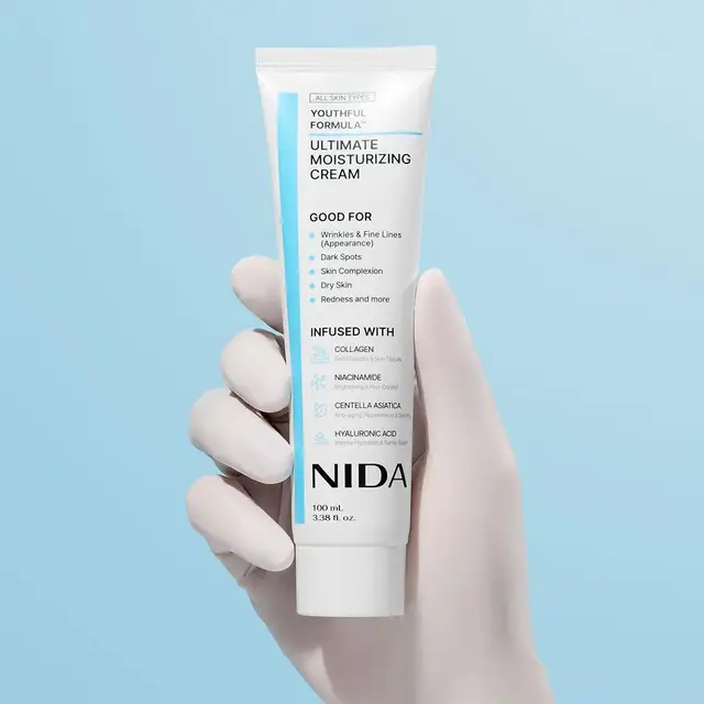 Crème hydratante Centella Asiatica, Niacinamide, Acide hyaluronique, Collagène pour les rides, les ridules, les taches brunes, la peau sèche 1