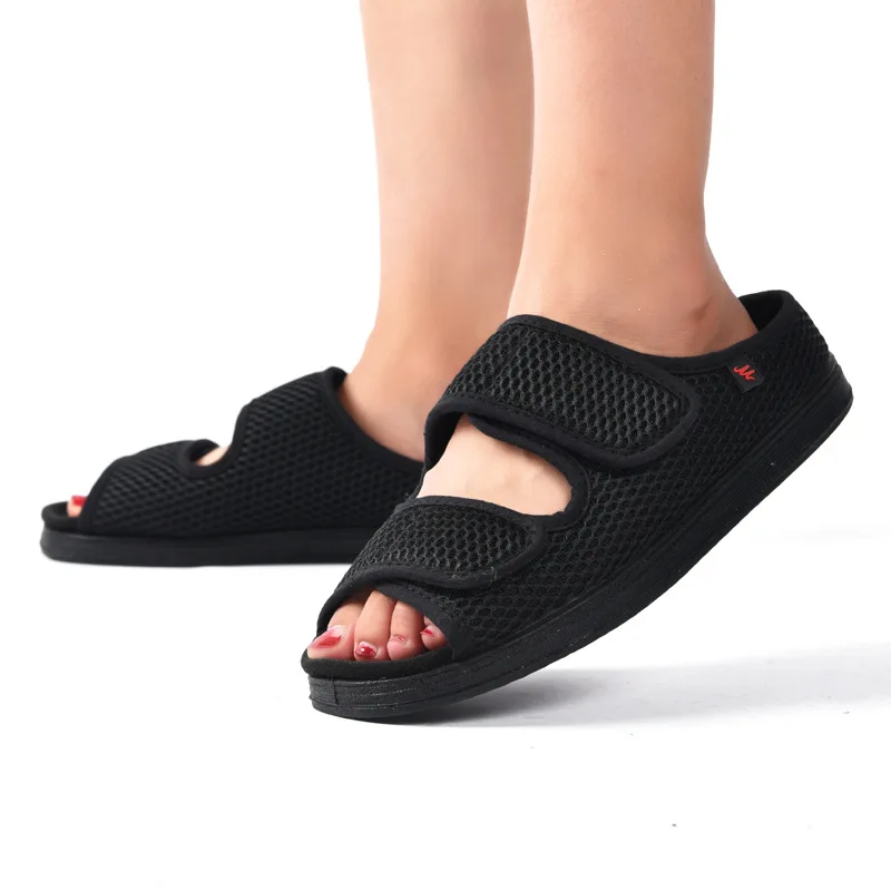 Brand summer comfortable diabetic shoes fat toe instep high foot