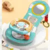 Baby Car Steering Wheel Toy Adjustable Interactive Games Driver Training Simulation Driving for Car Back Seat Batteries Powered 1