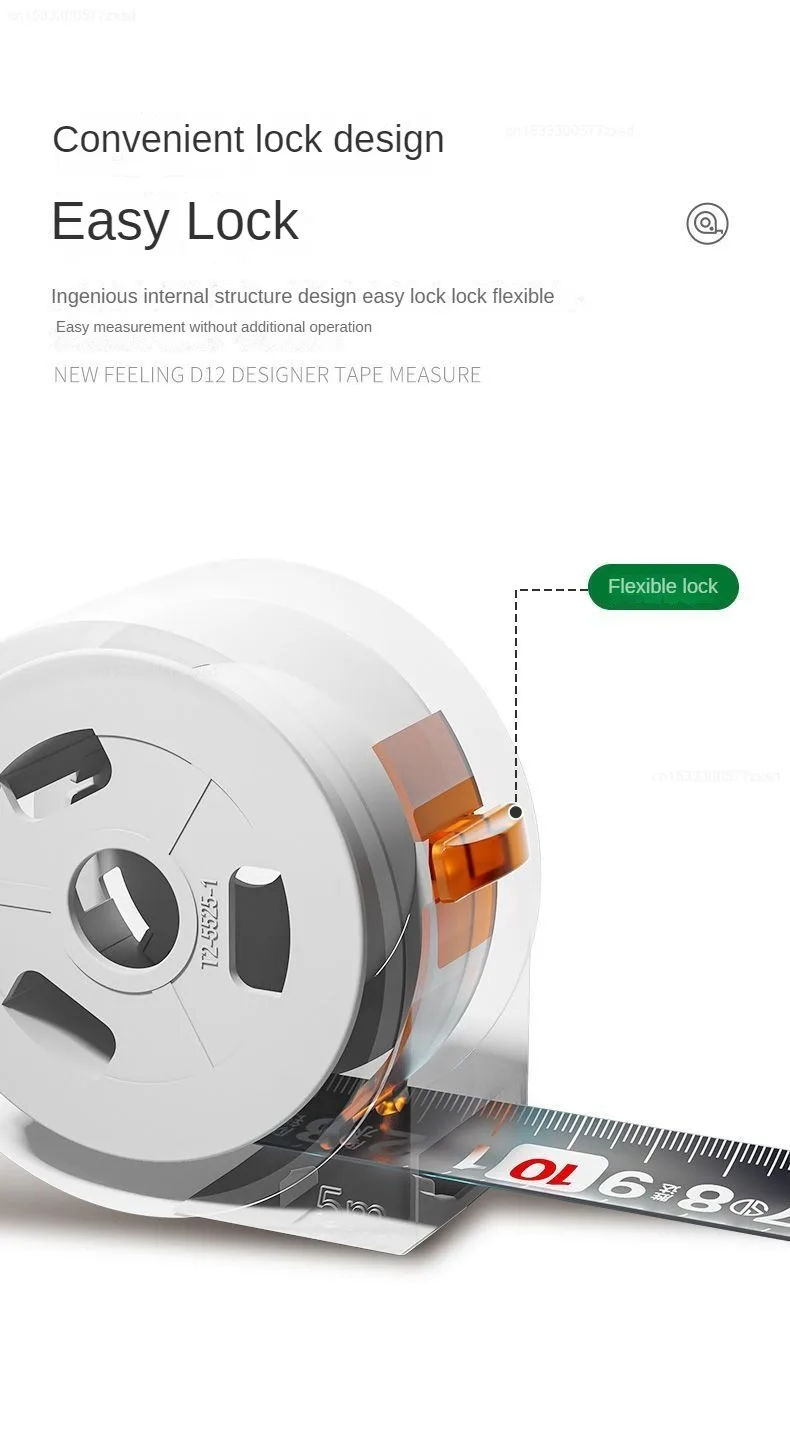 Xiaomi 3/5M Steel Tape Measure Automatic Locking Meter Ruler description image 3