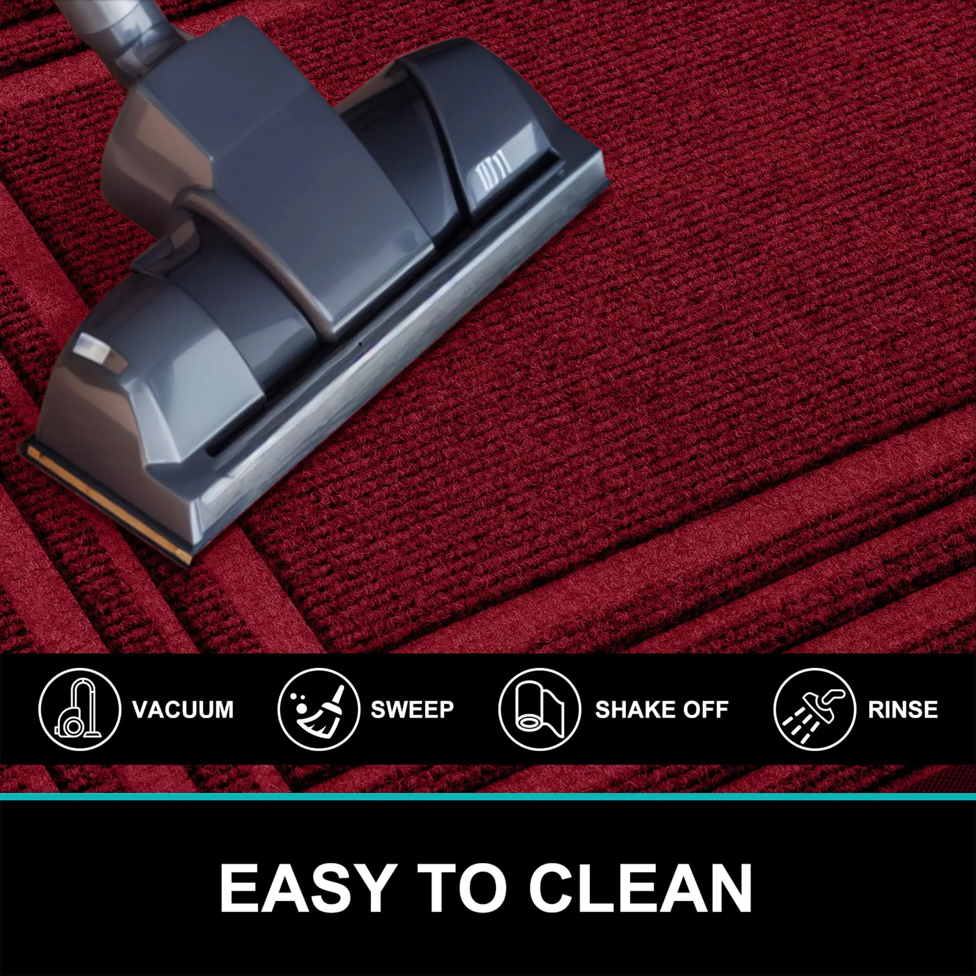 Olanly Natural Rubber Mat Non Slips Low Profile Outdoor Mat 6