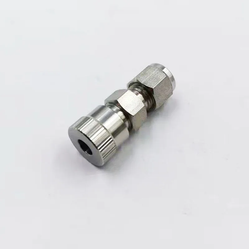 SS-6M-UT-6-200, Stainless Steel Ultra-Torr Vacuum Fitting, Tube Fitting Union, 6mm Ultra-Torr Fitting x 1/8 in. Tube OD