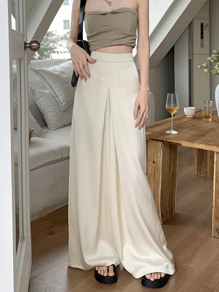 Женские атласные широкие брюки ADAgirl