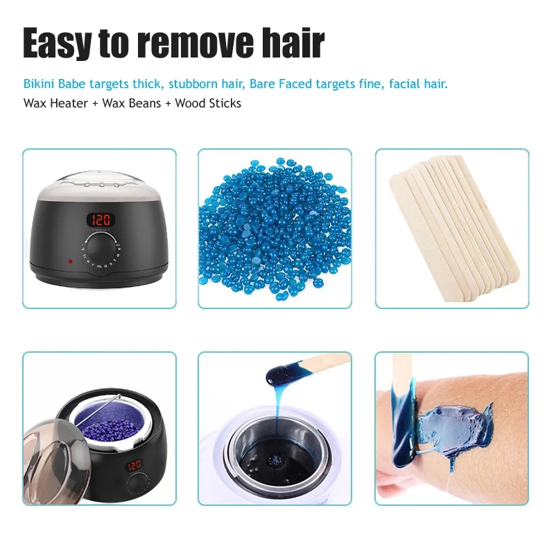 Description Picture 4 of item500ML Wax Warmer Pot Professional Digital Wax Heater Kit for Hair Removal Depilation Paraffin Hard Wax Beans Melting Machine