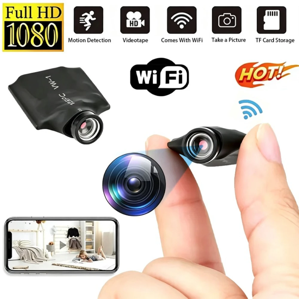 1080P HD DIY IP Camera WiFi Wireless Motion Detection Baby Monitor Smart Home Remote Viewing Loop Recording Indoor Security Cam 1