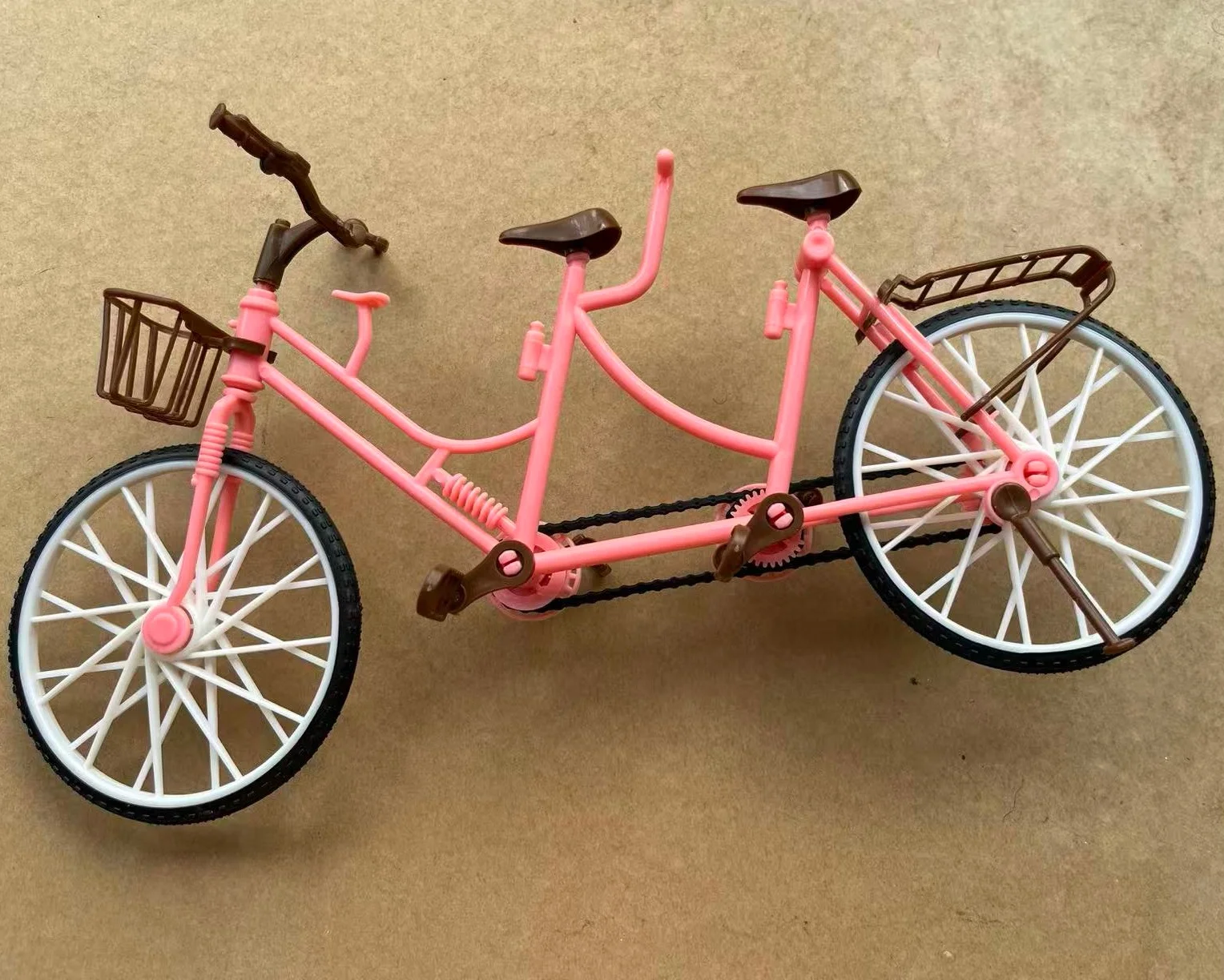 DIY Assembling Mini Bicycle Sets Pink Red Toy Bike Parts 1/6 Doll Big Bike Toy For Doll Decors