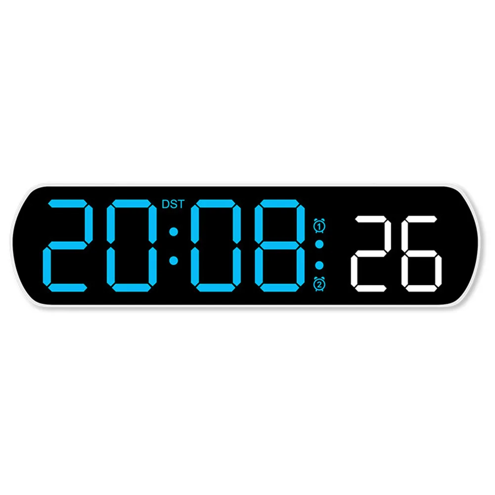 

AAA Batteries Timer Clock Voice Control Compact Design Desktop Table Clock Digital Alarm Dual Alarm Desktop Table Clock