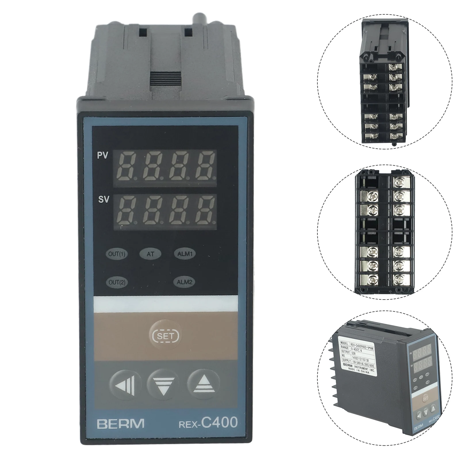 

REX-C400 Digital Temperature Controller Thermostat SSR Output + K/E/PT100 Thermocouple Controller Sensor