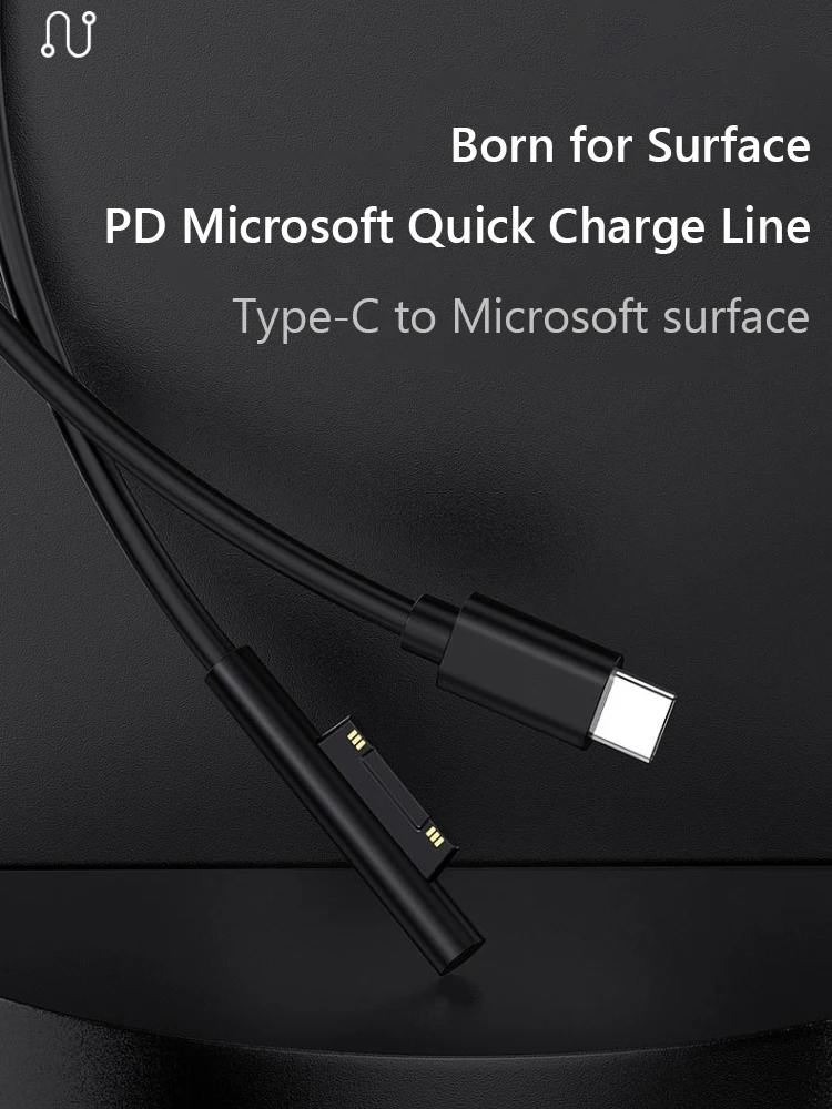 Fast Charging USB C Power Supply Tablet Chargers Accessories for Microsoft Surface Pro 3 4 5 6 Charger Cable