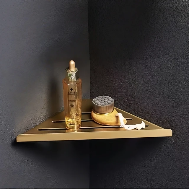 304 ชั้นวางเข้ามุมห้องน้ําสแตนเลส,Heavy-Duty Hollow Organizer สําหรับแชมพู,สบู่และผ้าเช็ดตัว, กันน้ํา Rack 1