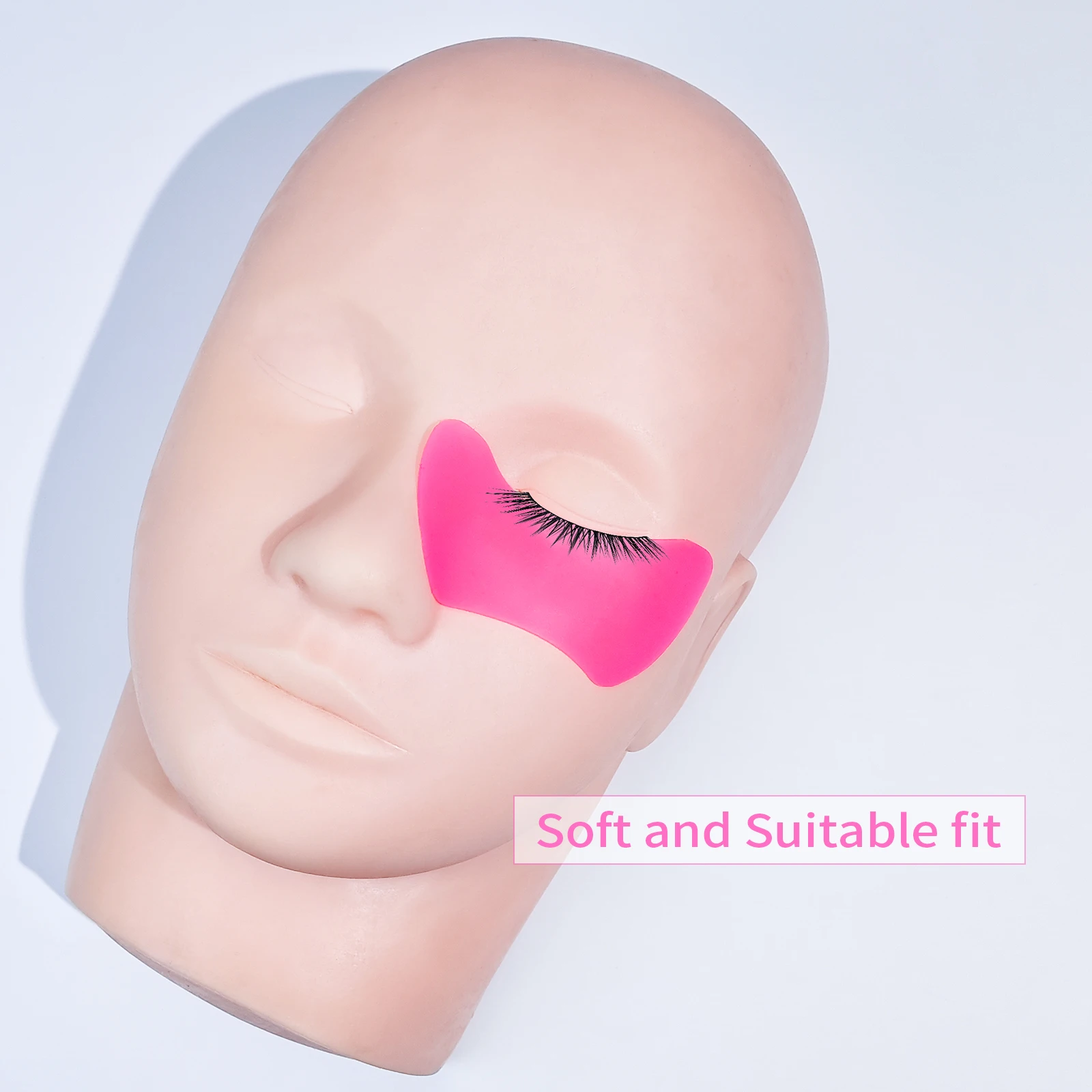 Reusable Eye Pads Silicone Eye Shadow Shields Eyelash Extension Patch Lash Extensions Under Gel Pads Makeup Tool 2Pc