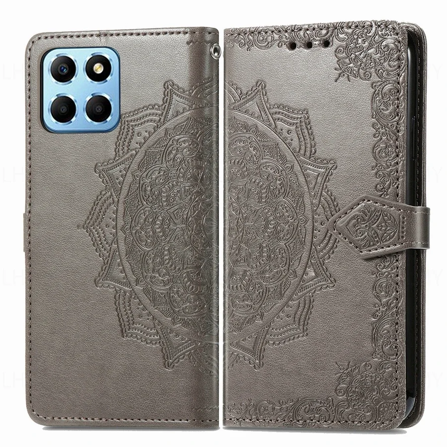 SIENIANLINE Cover per Honor X6b 4G Case Premium PU Custodia a Libro Portafoglio Pelle con Magnetica Flip Case Funzione Stand Custodia per Honor X6b 4G Cover,Viola