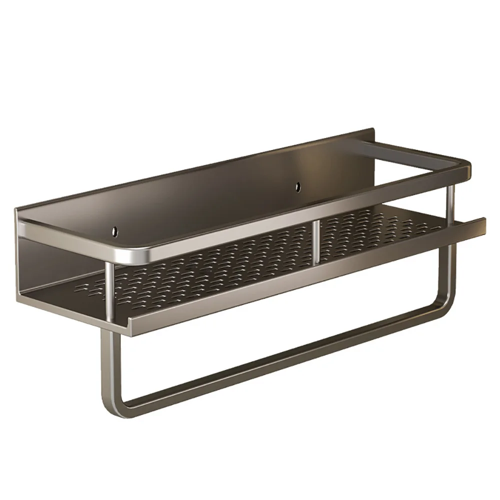 Bathroom Storage Rack Made Of Iron Non Perforated Wall Mounted Storage Rack Home Bathroom Storage Supplies 6