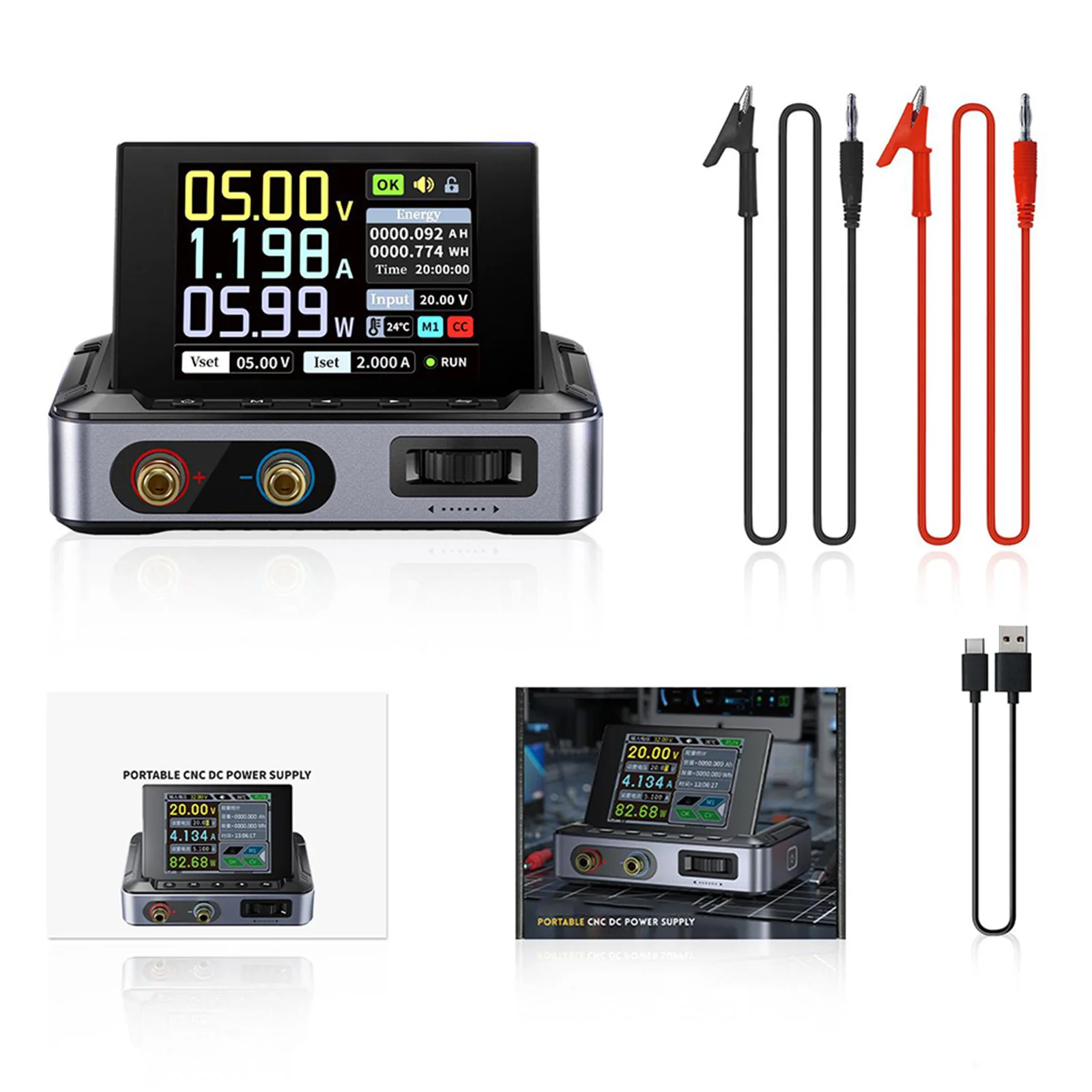 Description Picture 6 of itemProgrammable Digital Power Supply DPS150 Compact Design with Multiple Safety Features and Fast Charging Support Voltage Meters