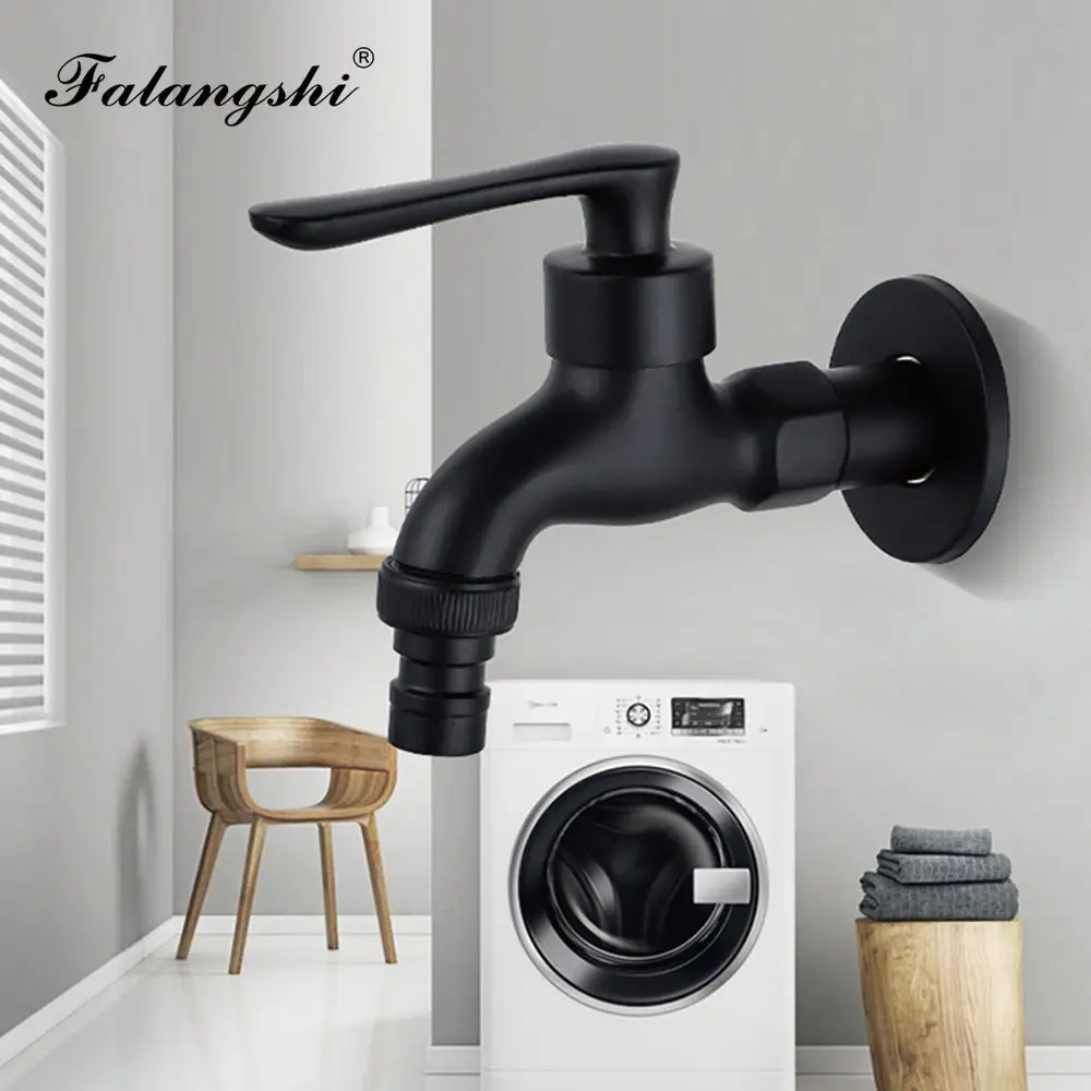 Brass Bibcock Faucet Outdoor Garden Taps For Washing Machine Laundry Cleaning Toilet Mop