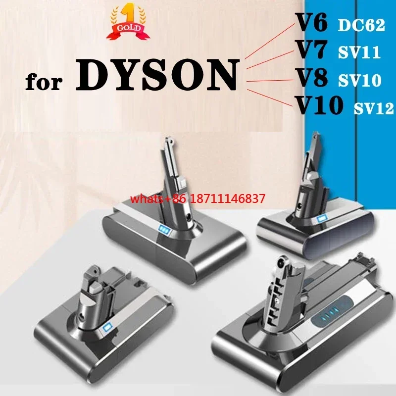 

Батарея 21,6 в для Dyson V6 V7 V8 V10 Series SV12 DC62 DC58 SV11 SV10 SV12 SV11 sv10, запасная батарея для ручного пылесоса