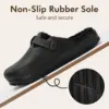 Womens Clogs Winter Mules Slip on Nurse Shoes Work Garden Slippers with Cotton Lined New Outdoor and Indoor Soft Cotton Shoes 5