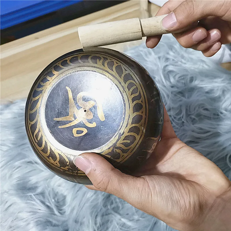 Nepal Tibetan Sing Bowl 7 size Himalayan Buddhist Yoga Meditation Singing Bowl Fengshui 4