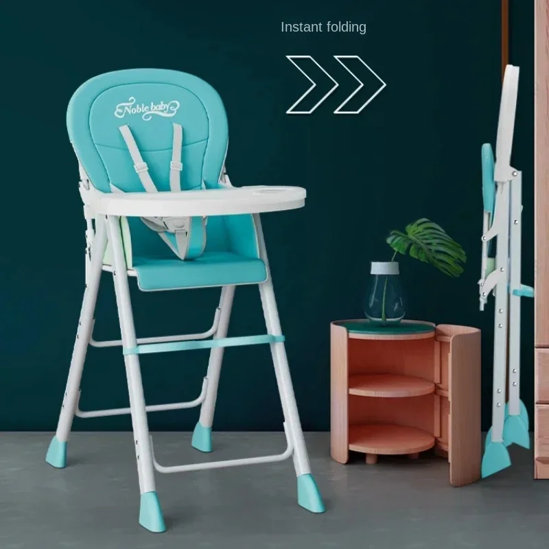 135 Foldable Baby High Chair Multi-Functional Dining Chair for Home Hotel and Restaurant Use Portable Feeding Seat
