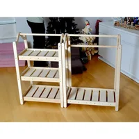 Montessori Clothing Rack and Wardrobe Set | Premium Kids Wood Furniture | Toddler Wardrobe Set | Toddler Wardrobe 2
