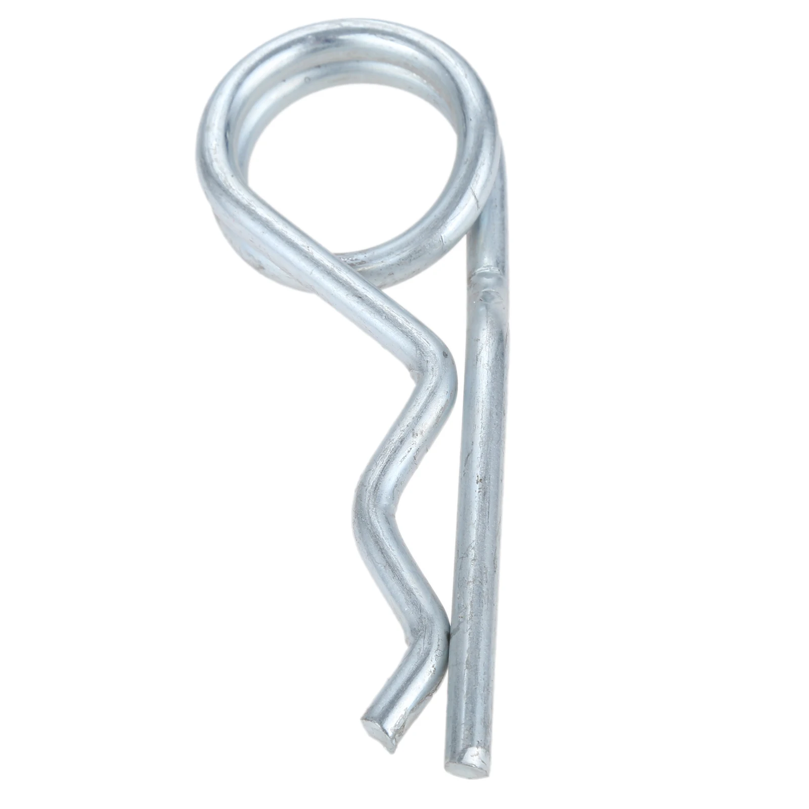 Steel Cotter Hitch Pins 20pcs M2*50mm Steel Cotter Hitch Double Ring Pins Double Coil R Clip Retaining Cotter Hair Pins for Trailer Stroller Cargo Boat