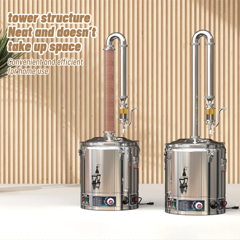 HOOLOO SIX15/25/50 Series Distiller Hydrosol & Essential Oil Distiller Essential Oil Extractor Tower Distillation kit