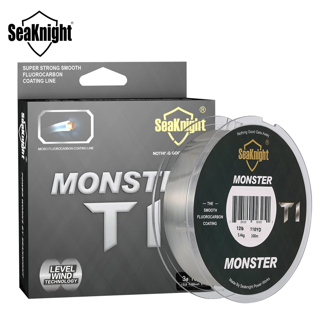 Seaknight Monster/manster T1 Fluorocarbon Coating Fishing Line 100m