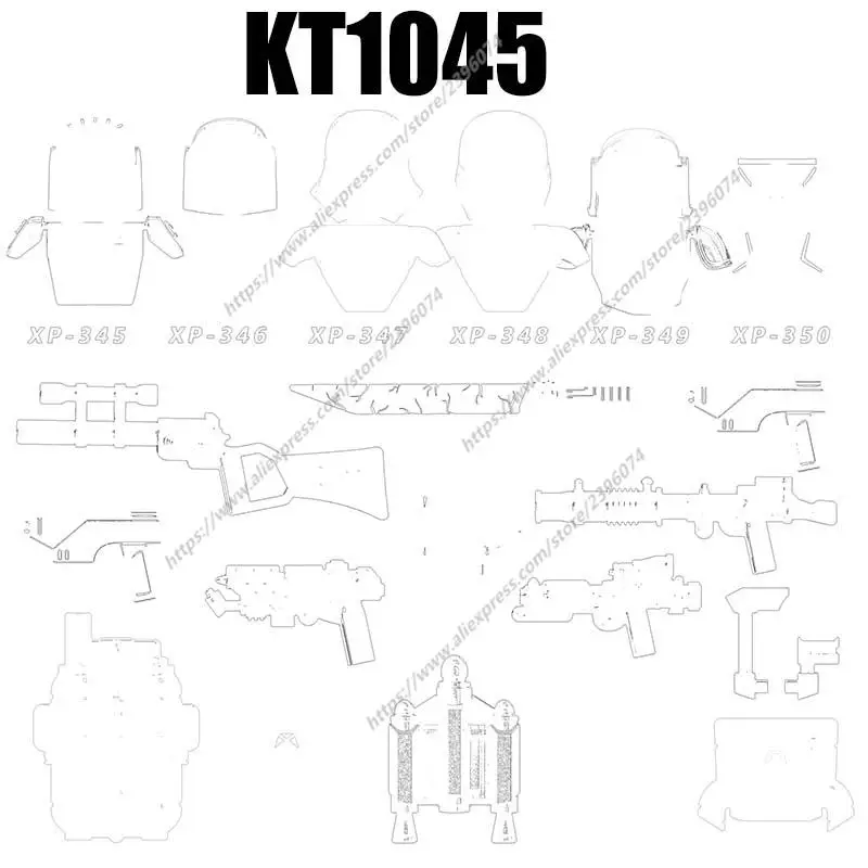 

KT1045 фигурки героев фильмов аксессуары для строительных блоков игрушки XP345 XP346 XP347 XP348 XP349 XP350