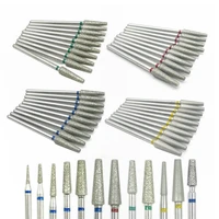 10pcs B Series Taper Shape Nail Diamond Drill Bit For Electric Manicure Machine Accessories  Mills Cutter Ce Passed 1