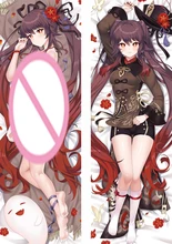 

Genshin Impact Pillow Case Beauty Hutao Cushion Cover Hugging Body Pillow Case Bedding Pillow Cover Anime Dakimakura