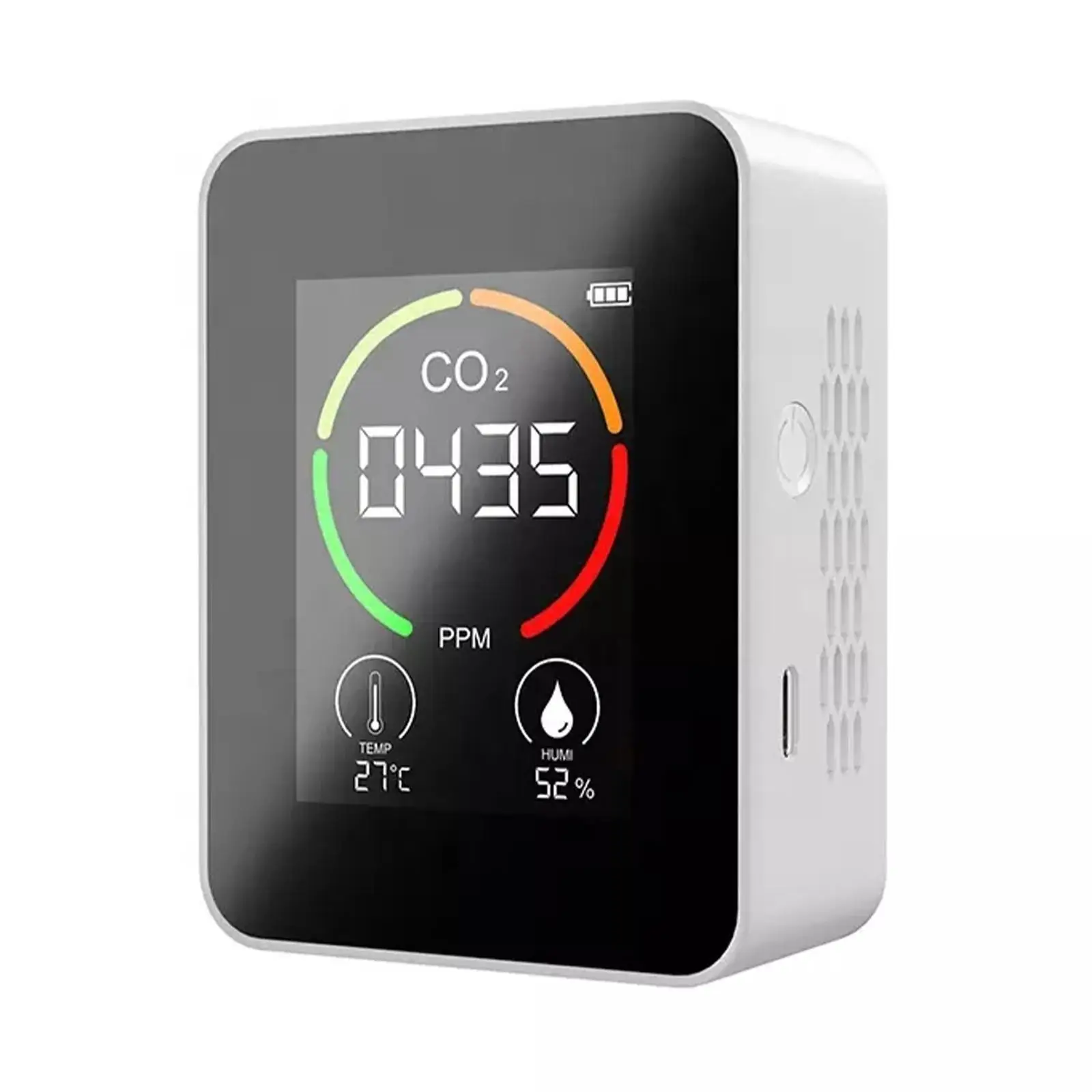 3 In 1 CO2 Meter PM2.5 Air Quality Monitor Digital Temperature Humidity Tester Carbon Monoxide Sensor Gas Leak Detector