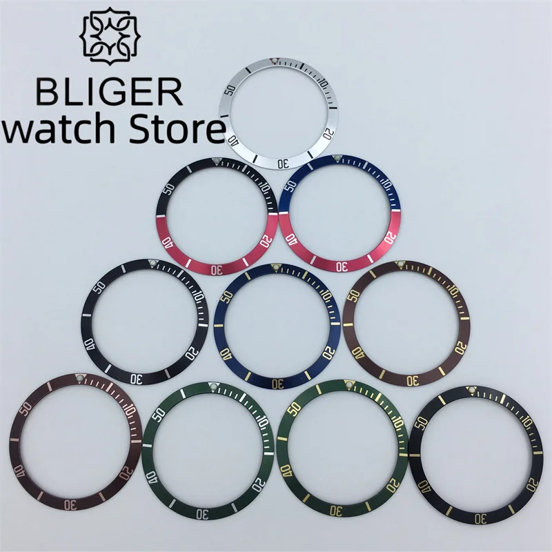 

BLIGER 39.5mm x 32.8mm aluminum bezel fits 41mm case