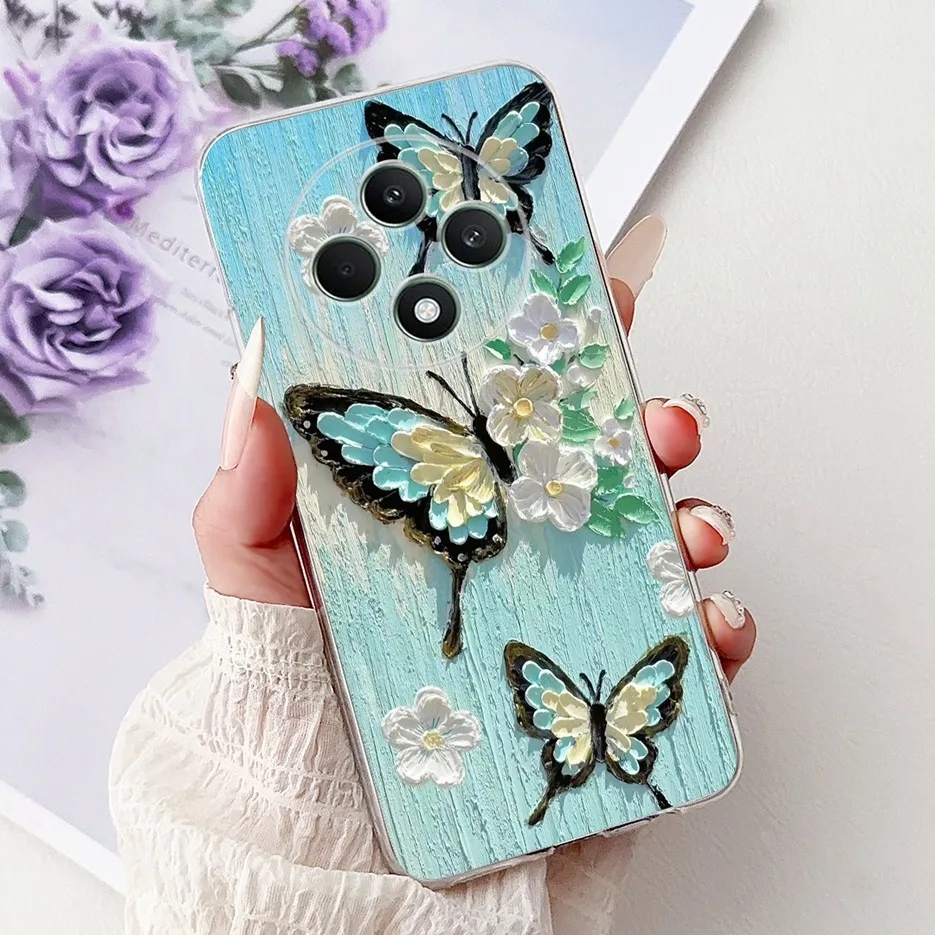 Stylish Butterfly Painted Soft Silicone Case -