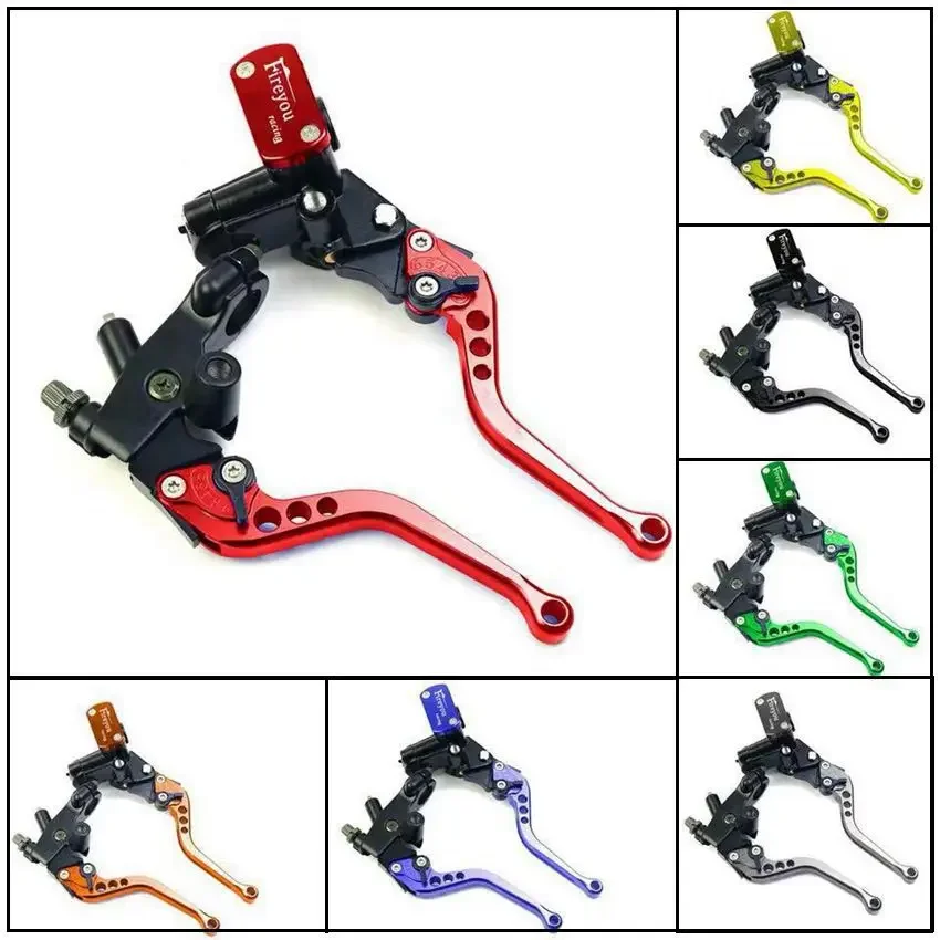 Motorcycle Brake Lever Modified Line Clutch Hydraulic Brake Pump Adjustable Drum Brake Disc 22mm Universal Drum motorcycle brake lever