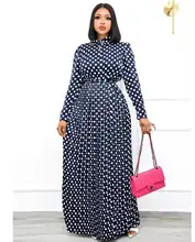 

Elegant African Dresses For Women Maxi Dress High Quality vetement femme 2022 Chiffon Party Nigerian Clothes