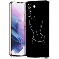 Abstract Line Art Sexy Couple Body Phone Case - Sleek and Stylish Protective Cover - S20Ultra (B5)