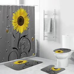 Fabric Waterproof Shower Curtain Bathroom Curtain 180*180cm